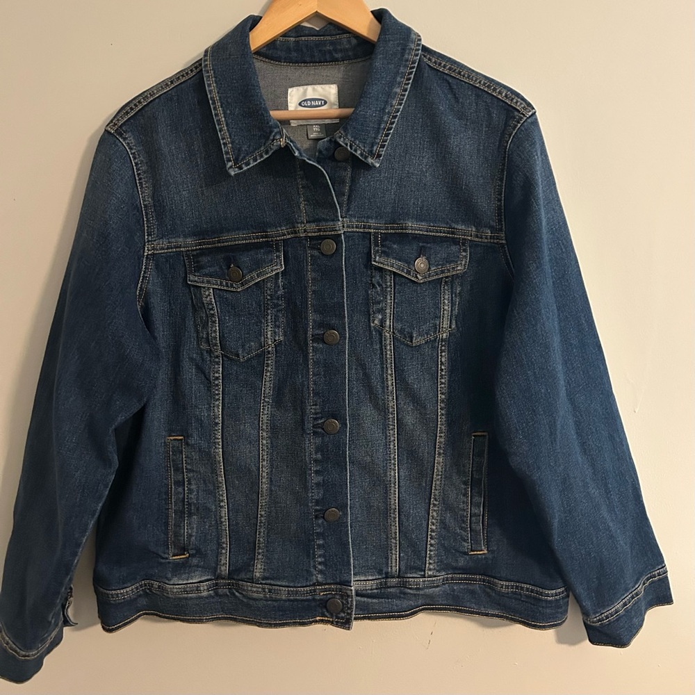 Old Navy Dark Wash Women's Denim Jacket